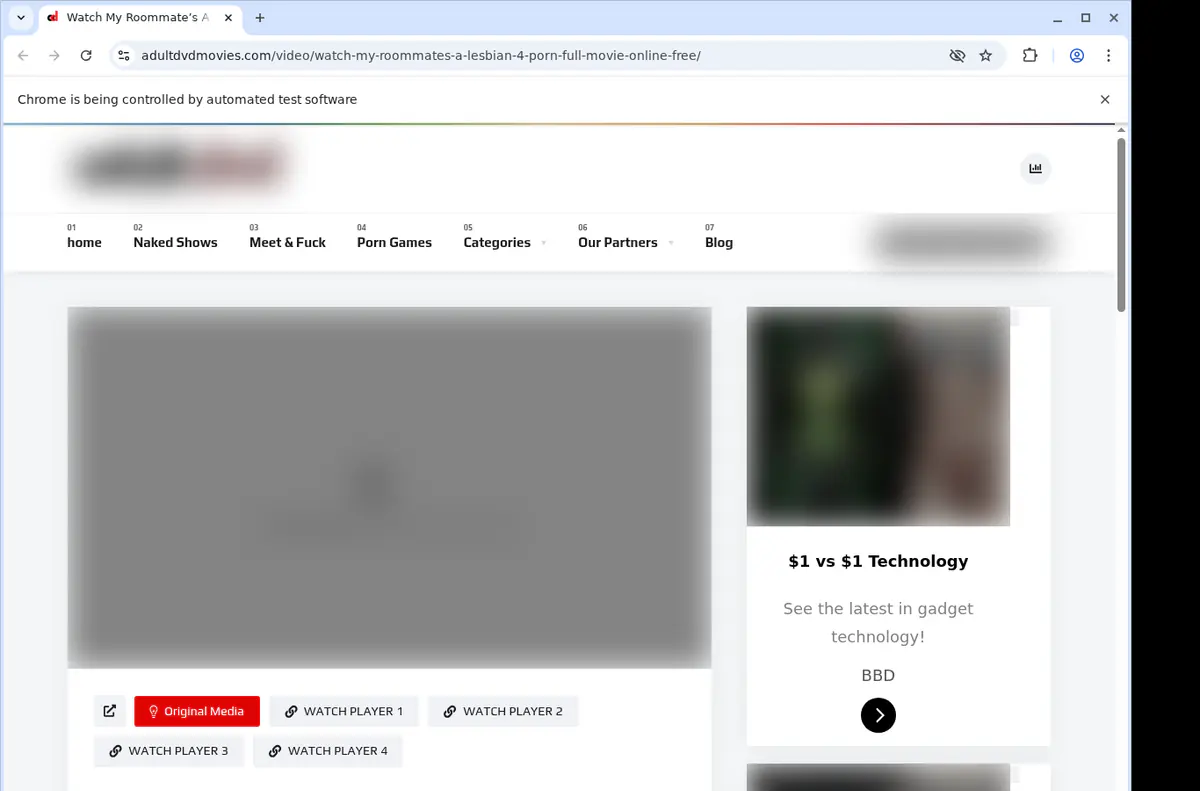 Adultdvdmovies Video Downloader browser extension screenshot 2